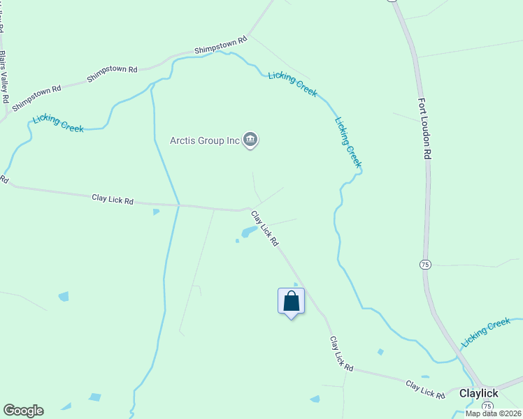 map of restaurants, bars, coffee shops, grocery stores, and more near 11301 Clay Lick Road in Mercersburg