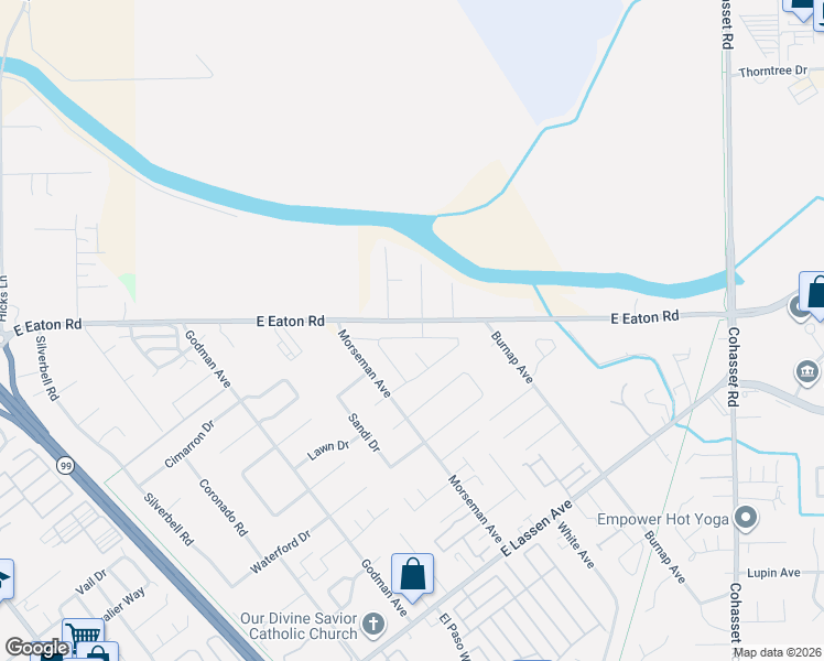 map of restaurants, bars, coffee shops, grocery stores, and more near 882 Pico Place in Chico