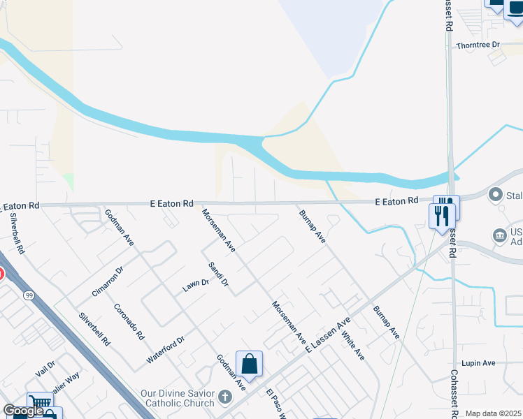 map of restaurants, bars, coffee shops, grocery stores, and more near 956 Pico Place in Chico