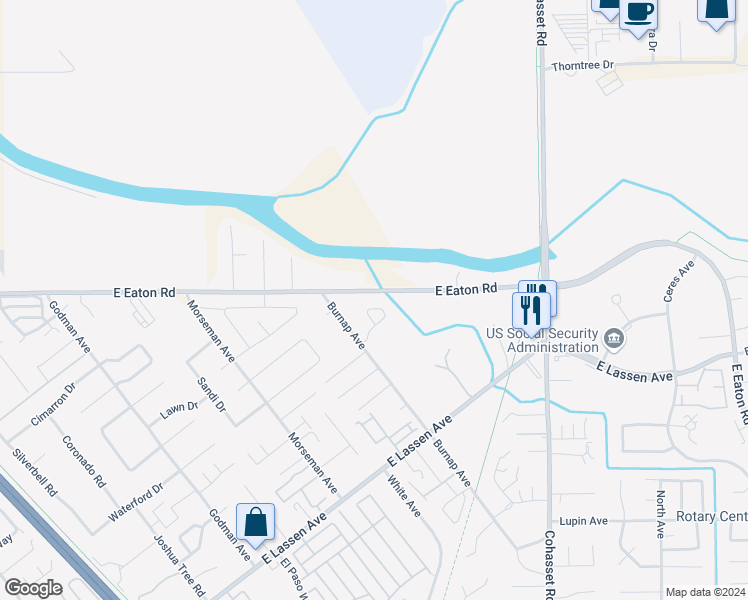 map of restaurants, bars, coffee shops, grocery stores, and more near 35 Jersey Brown Circle in Chico