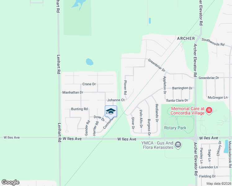 map of restaurants, bars, coffee shops, grocery stores, and more near Bradfordton Rd in Springfield