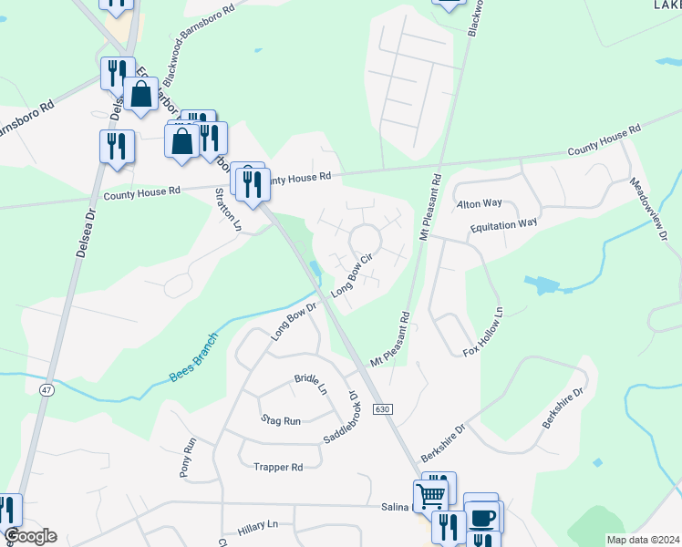 map of restaurants, bars, coffee shops, grocery stores, and more near 748 Sedgewick Court in Washington Township