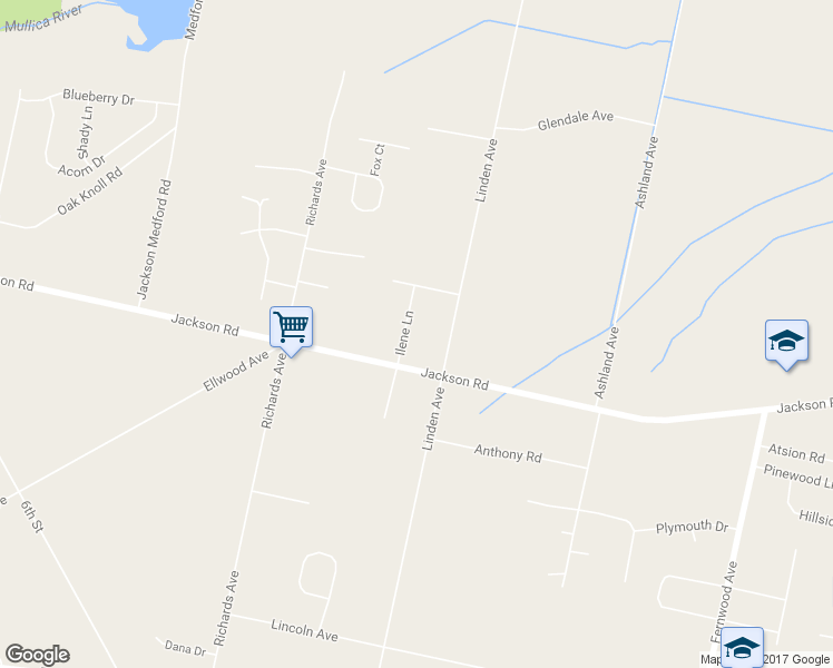 map of restaurants, bars, coffee shops, grocery stores, and more near 2320 Ilene Lane in Atco