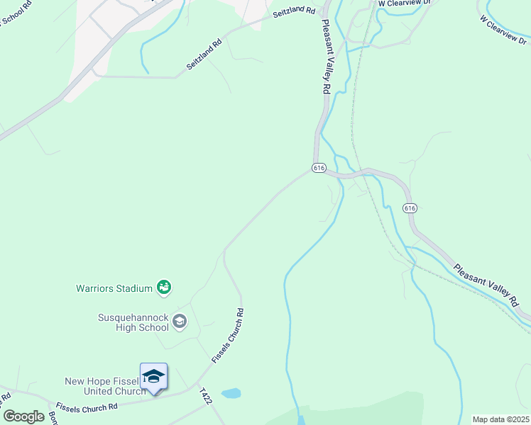 map of restaurants, bars, coffee shops, grocery stores, and more near 2643 Fissels Church Road in Glen Rock