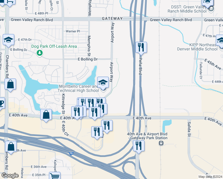 map of restaurants, bars, coffee shops, grocery stores, and more near in 