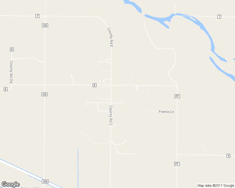 map of restaurants, bars, coffee shops, grocery stores, and more near 4746 County Road East in Orland
