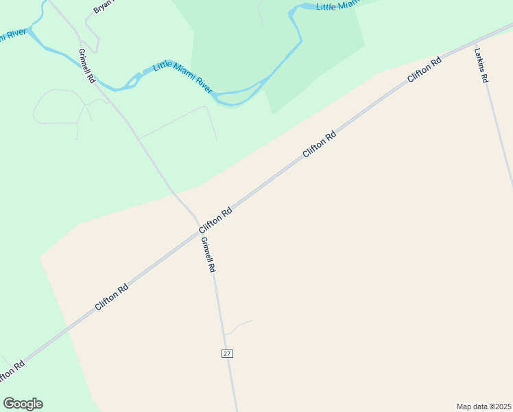 map of restaurants, bars, coffee shops, grocery stores, and more near 1591 Clifton Road in Yellow Springs