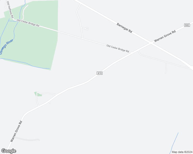 map of restaurants, bars, coffee shops, grocery stores, and more near 140 Warren Grove Road in Barnegat Township