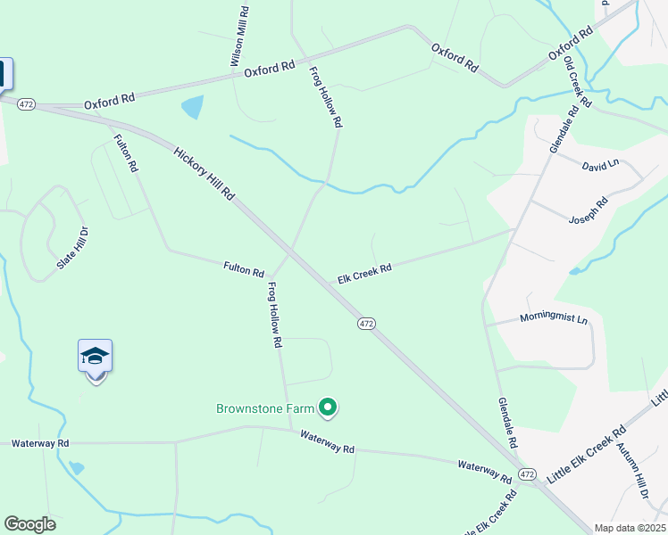 map of restaurants, bars, coffee shops, grocery stores, and more near 200 Elk Creek Rd in Oxford