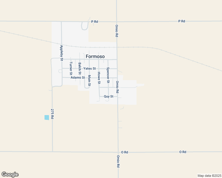 map of restaurants, bars, coffee shops, grocery stores, and more near 400-498 Spencer Street in Formoso