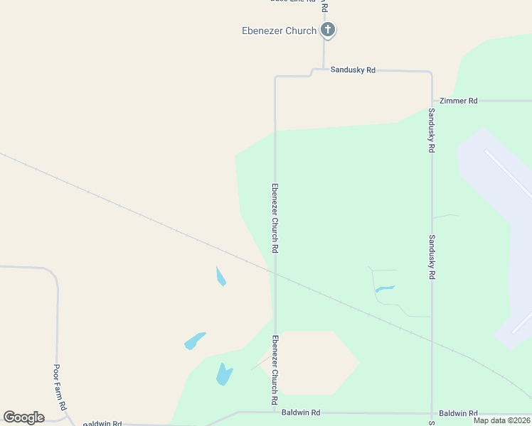 map of restaurants, bars, coffee shops, grocery stores, and more near 1735-1795 Ebenezer Church Road in Jacksonville