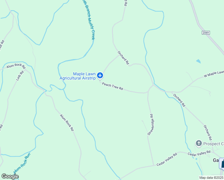 map of restaurants, bars, coffee shops, grocery stores, and more near 58 Peach Tree Road in New Park