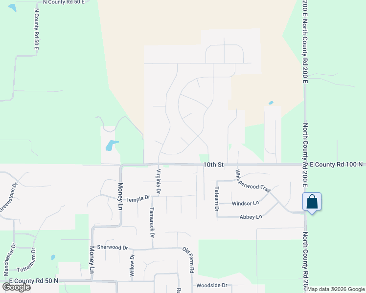 map of restaurants, bars, coffee shops, grocery stores, and more near 1596 10th Street in Danville
