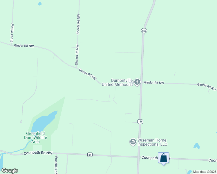 map of restaurants, bars, coffee shops, grocery stores, and more near 1255 Ginder Road Northwest in Lancaster