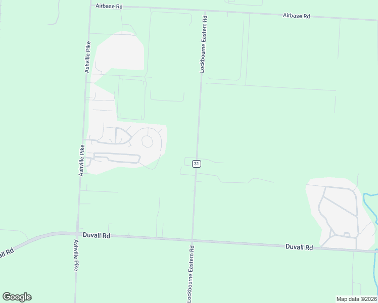 map of restaurants, bars, coffee shops, grocery stores, and more near 10621 Lockbourne Eastern Road in Ashville