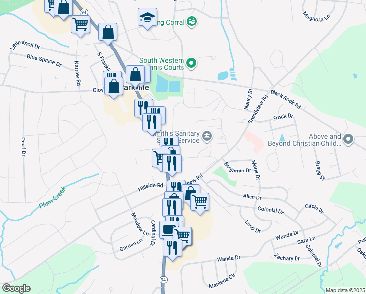 map of restaurants, bars, coffee shops, grocery stores, and more near 1114 Cobblestone Court in Hanover