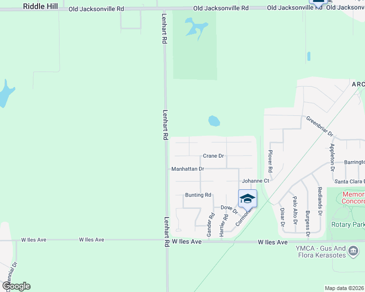 map of restaurants, bars, coffee shops, grocery stores, and more near 5225-5229 Crane Dr in Springfield