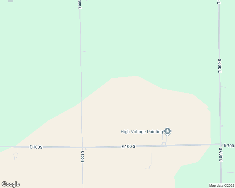 map of restaurants, bars, coffee shops, grocery stores, and more near 649 South 500 East in Greenfield
