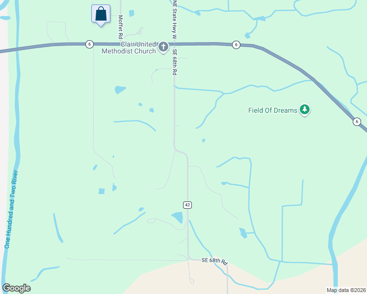 map of restaurants, bars, coffee shops, grocery stores, and more near 121 Southeast 68th Road in Saint Joseph