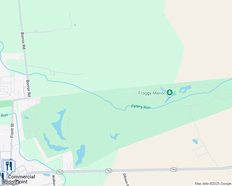 map of restaurants, bars, coffee shops, grocery stores, and more near 10650 Borror Road in Orient