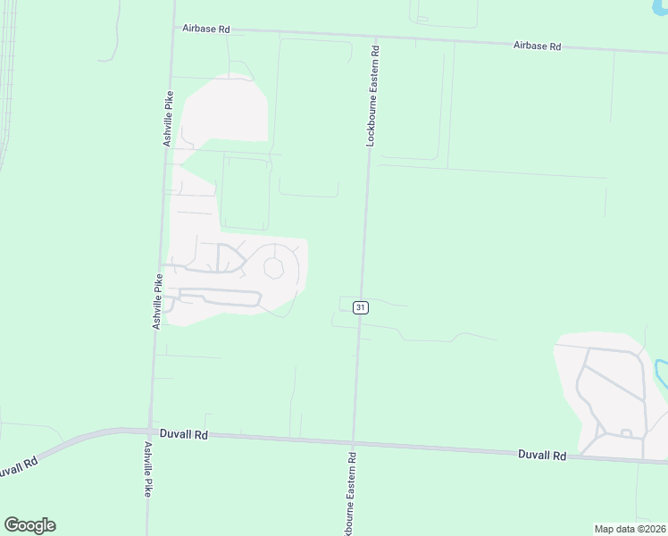 map of restaurants, bars, coffee shops, grocery stores, and more near 10621 Lockbourne Eastern Road in Ashville