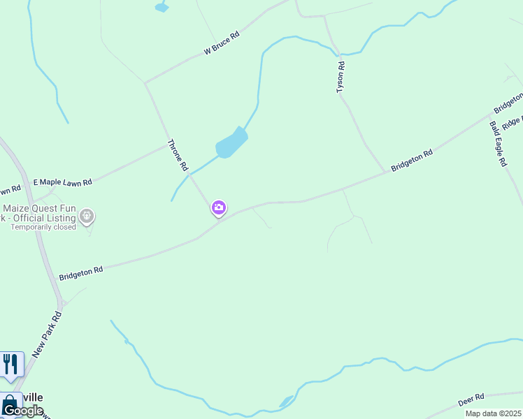 map of restaurants, bars, coffee shops, grocery stores, and more near 378 Bridgeton Road in Fawn Grove