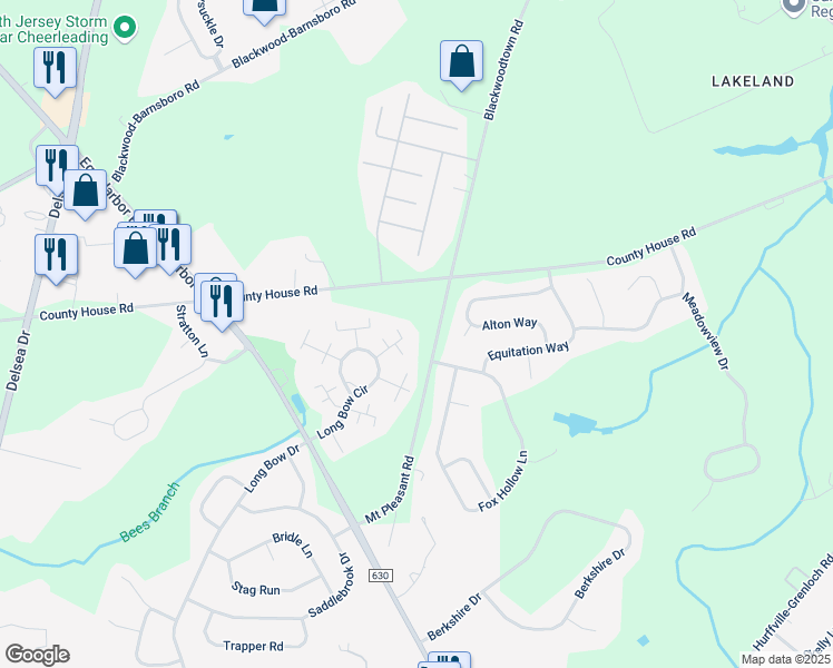 map of restaurants, bars, coffee shops, grocery stores, and more near 428 Paddock Court in Washington Township