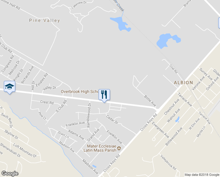 map of restaurants, bars, coffee shops, grocery stores, and more near 207 Bittle Avenue in Berlin