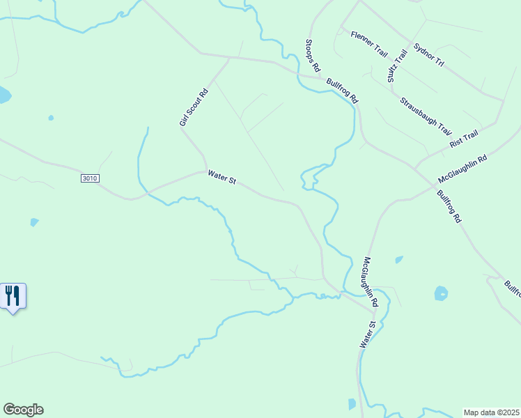 map of restaurants, bars, coffee shops, grocery stores, and more near 805 Water Street in Fairfield