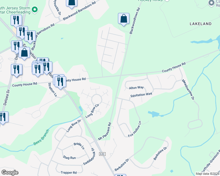 map of restaurants, bars, coffee shops, grocery stores, and more near 428 Paddock Court in Washington Township