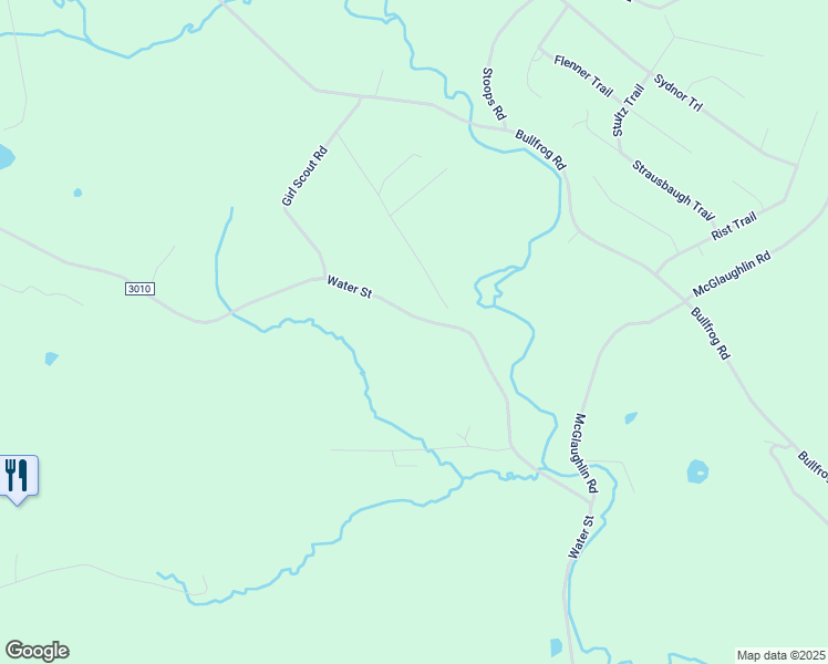 map of restaurants, bars, coffee shops, grocery stores, and more near 805 Water Street in Fairfield
