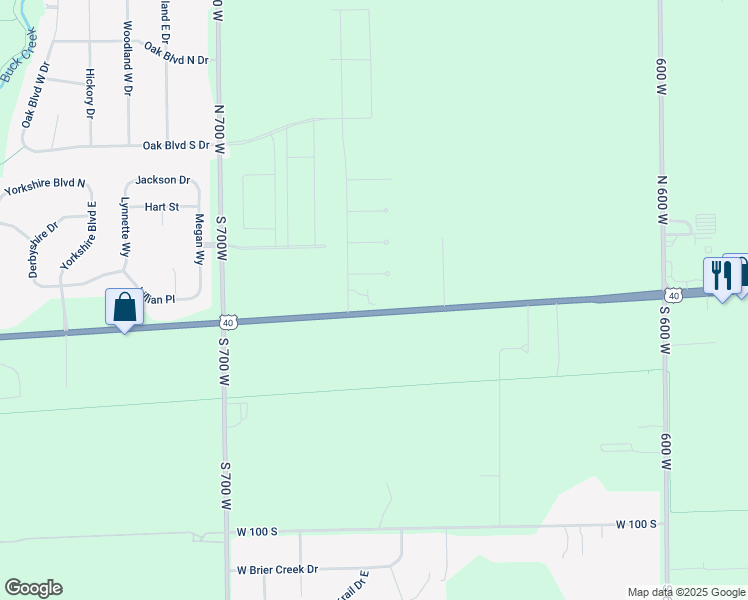 map of restaurants, bars, coffee shops, grocery stores, and more near 41 Manor Drive in Greenfield