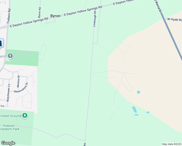 map of restaurants, bars, coffee shops, grocery stores, and more near 3250 Linebaugh Road in Xenia