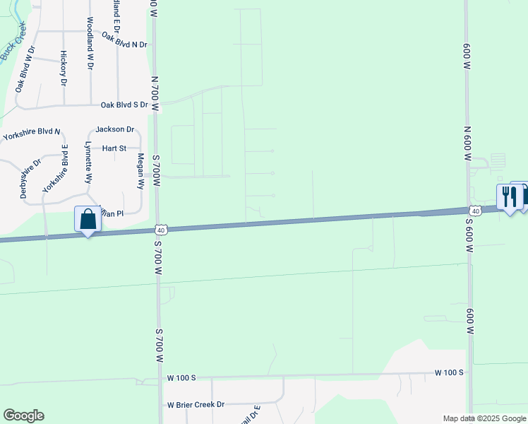 map of restaurants, bars, coffee shops, grocery stores, and more near 41 Manor Drive in Greenfield