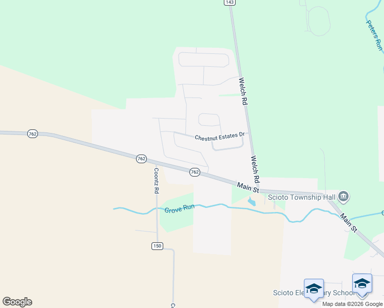 map of restaurants, bars, coffee shops, grocery stores, and more near 157 Cottonwood Place in Commercial Point