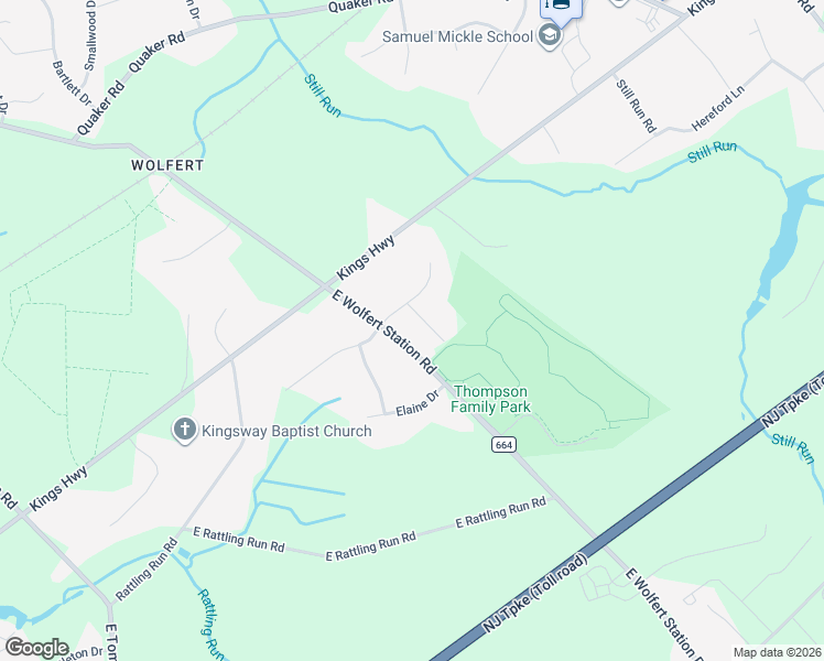 map of restaurants, bars, coffee shops, grocery stores, and more near 31 East Wolfert Station Road in East Greenwich Township