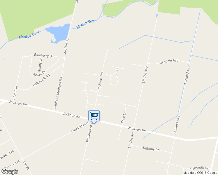 map of restaurants, bars, coffee shops, grocery stores, and more near 748 Fox Run Drive in Atco