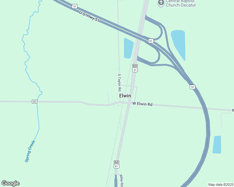 map of restaurants, bars, coffee shops, grocery stores, and more near in Elwin