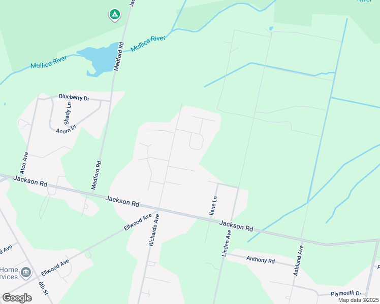 map of restaurants, bars, coffee shops, grocery stores, and more near 748 Fox Run Drive in Atco