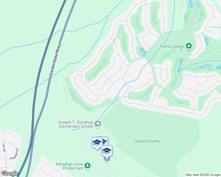 map of restaurants, bars, coffee shops, grocery stores, and more near 15 Spring Lake Boulevard in Ocean Township