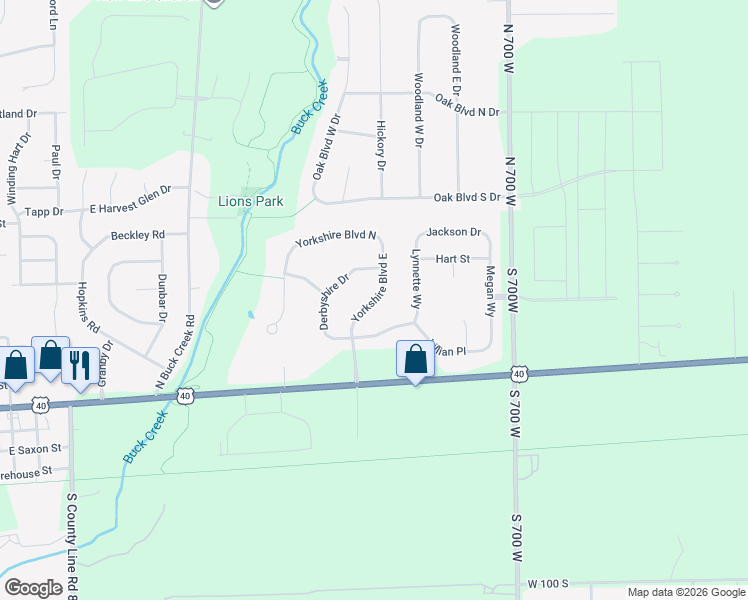 map of restaurants, bars, coffee shops, grocery stores, and more near 135 Yorkshire Boulevard in Cumberland