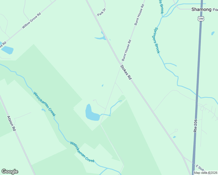 map of restaurants, bars, coffee shops, grocery stores, and more near 93 3 Bridge Road in Shamong