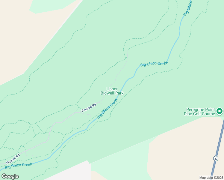 map of restaurants, bars, coffee shops, grocery stores, and more near Old Chico Canyon Road in Chico