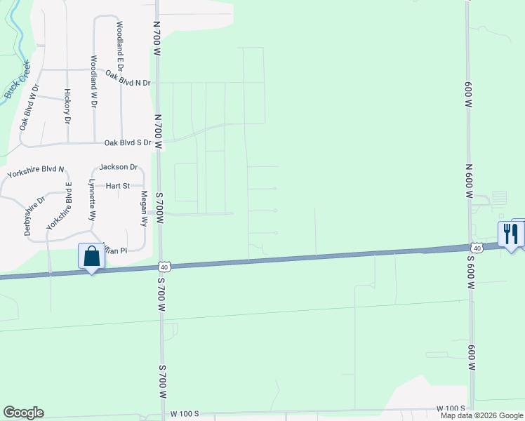 map of restaurants, bars, coffee shops, grocery stores, and more near 33 Brenda Court in Greenfield
