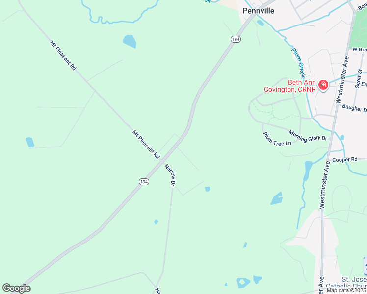 map of restaurants, bars, coffee shops, grocery stores, and more near 3001 Hanover Pike in Hanover