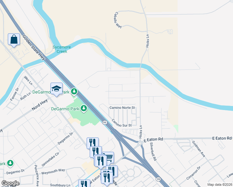 map of restaurants, bars, coffee shops, grocery stores, and more near in Chico