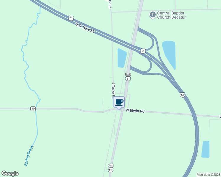 map of restaurants, bars, coffee shops, grocery stores, and more near 4935 South Taylor Road in Decatur