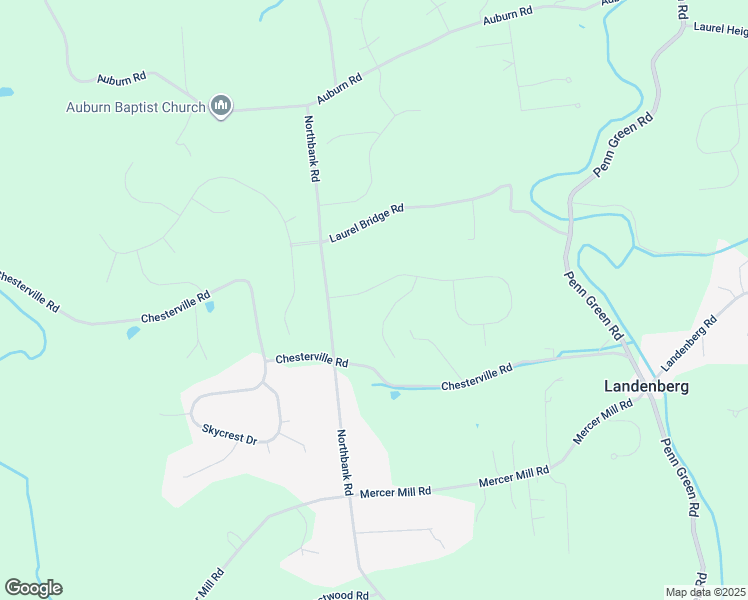 map of restaurants, bars, coffee shops, grocery stores, and more near 102 Glennann Drive in Landenberg