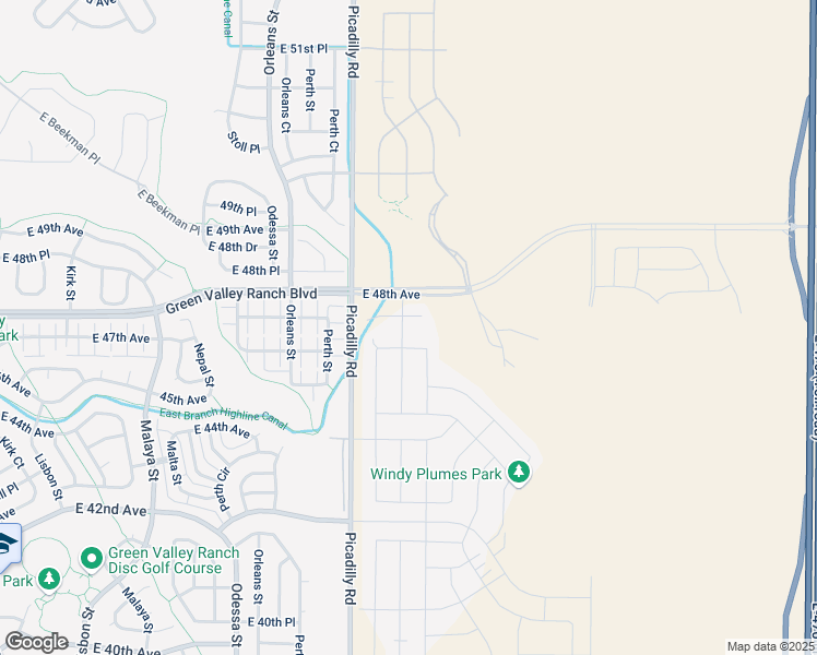 map of restaurants, bars, coffee shops, grocery stores, and more near 4597 Quatar Court in Denver