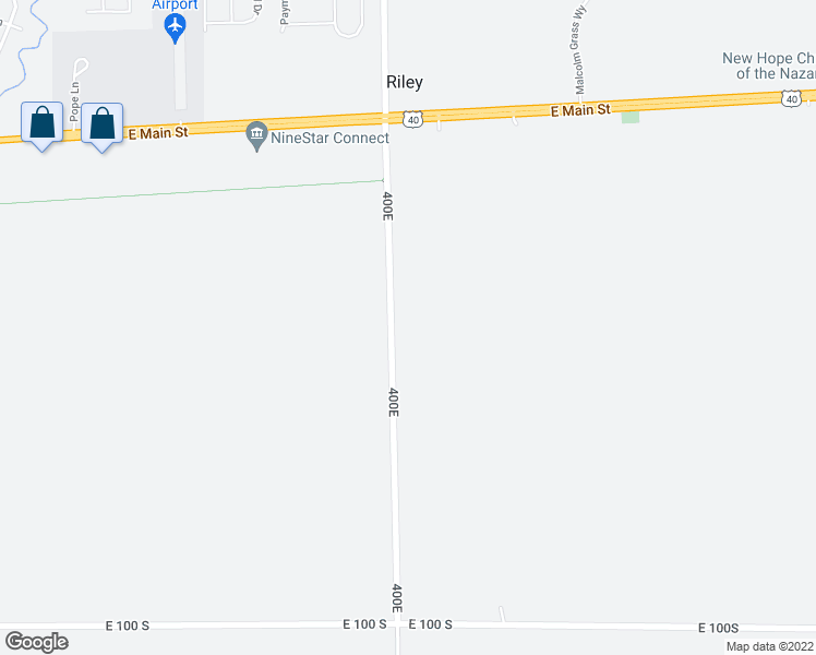 map of restaurants, bars, coffee shops, grocery stores, and more near 431 South 400 East in Greenfield